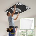 thumbnail image 4 of Baroque Black Magnetic Fluorescent Light Covers for Ceiling Lights 2 x 4 Feet, Vintage Damask Classic Floral Office Classroom Kitchen Drop Ceiling Light Covers Lighting Filters Shade Panel 4 Packs, 4 of 9