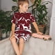 thumbnail image 4 of Balery Christmas Buffalo Plaid Conjunto de Pijama Infantil de Manga Corta con Estampado – Ropa de Dormir de Algodón Suave-X-Large, 4 of 6