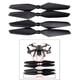 thumbnail image 5 of Paquete de 4 accesorios de hélices plegables de plástico de Liberación rápida livianos 2 hojas para B20 Bugs 20 Hugo hélice Negro, 5 of 8