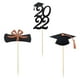 thumbnail image 1 of 48 Uds Zulema adornos para tartas de graduación decoraciones de suministros negro, 1 of 7