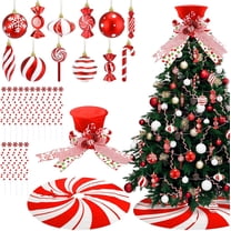 65 Pcs Christmas Decoration Set 48 Candy Lollipop Ornaments, 15...