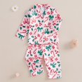thumbnail image 2 of Conjunto de Pijama de Satén para Niños Fsadfeas Rosa Bastón de Caramelo 11-12 Años, 2 of 7
