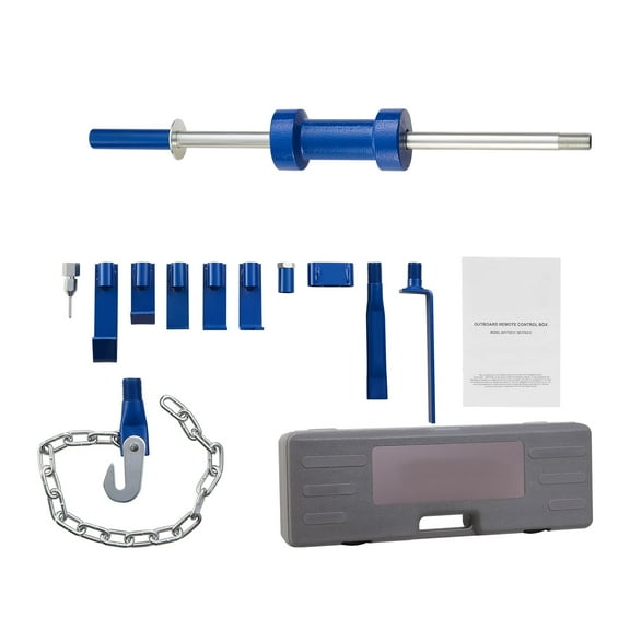 KFFKFF 13 lbs 14-in-1 Slide Hammer Dent Removal Kit, Heavy-Duty Auto Body Repair Tool Set with Carrying Case, Extension Rod, and Non-Slip Handle