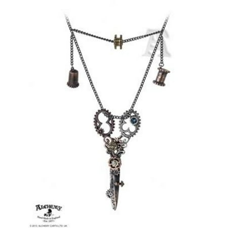 Alchemy Gothic Pinkington`s Precision Warp-Dissection Shears Necklace
