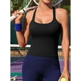 thumbnail image 4 of Anwell Scoop Neck Tank Tops for Womens Ribbed Shirts Tops Sport Yoga Tanks Tops Built-in Bra, 4 of 7