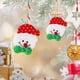 thumbnail image 4 of Adorno navideño con forma de ciervo, muñeco de nieve y árbol de Navidad, colgante con forma de pentagrama de Papá Noel, pequeños adornos colgantes, colgante de vehículo de peluche., 4 of 5
