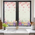 thumbnail image 2 of Easter Window Privacy Film, Spring Colorful Eggs Love Heart Botanical Flowers Static Cling UV Sun Blocking Heat Control Window Tint Day and Night, Non-Adhesive One Way Privacy Cover 19.6''x39.3'', 2 of 7