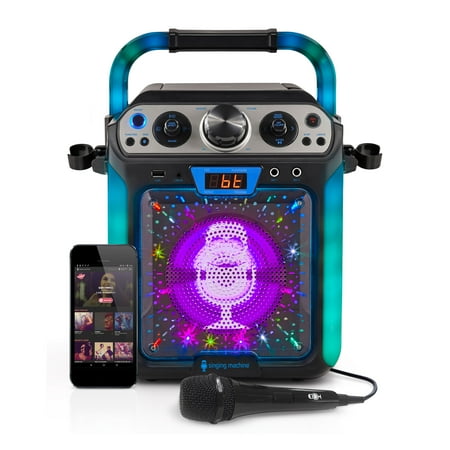 Singing Machine - Groove Cube Hype Karaoke System - Black