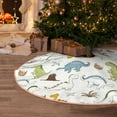 thumbnail image 5 of Fotbe Dinosaur Pattern Christmas Tree Skirt, Tree Skirts Plush Christmas Decorations, Christmas Tree Skirts Xmas Decorations Holiday Party Decor-30", 5 of 6