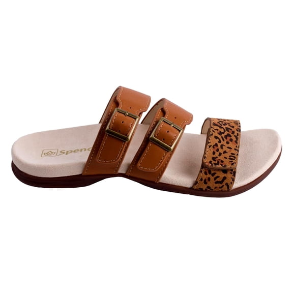 Spenco Orchid Saddle / Cheetah SP1075SAD Women's Size 7.5