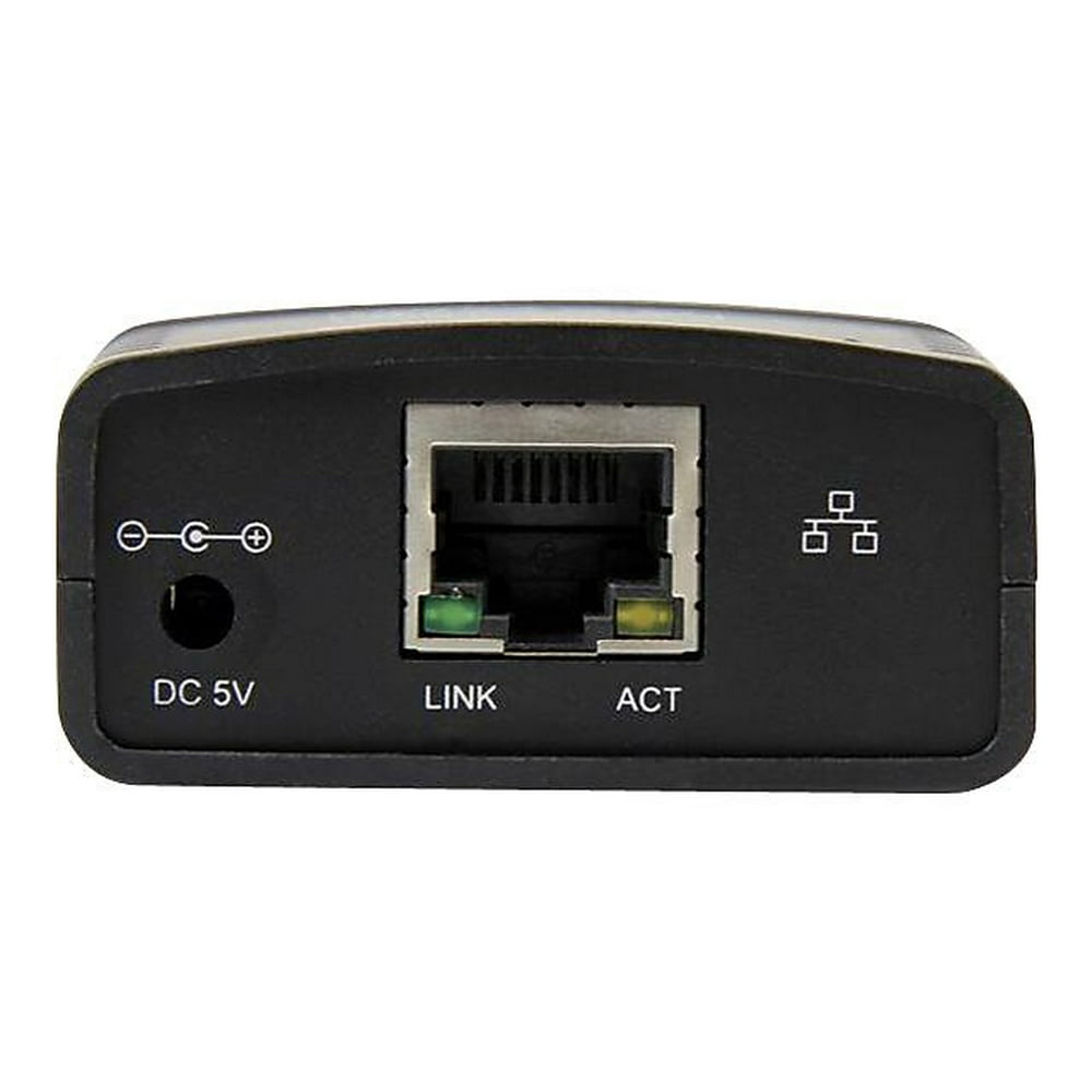 StarTech PM1115U2 Black to USB 2.0 Network LPR Print Server