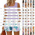 thumbnail image 3 of GILIGEGE Two Piece Sets for Women Floral Summer Short Set Bermuda Boho Shorts Elastic Waist Graphic Shorts Hawaiian Outfits Workout Square Neck Sleeveless Tops Travel Beach Outfits Light Pink, 3 of 7