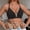 Black, variant on Wire Free Bra for Women Solid Color Push Up Sports Bralette Full Coverage Seamless Comfort Everyday Bra 30A, Black