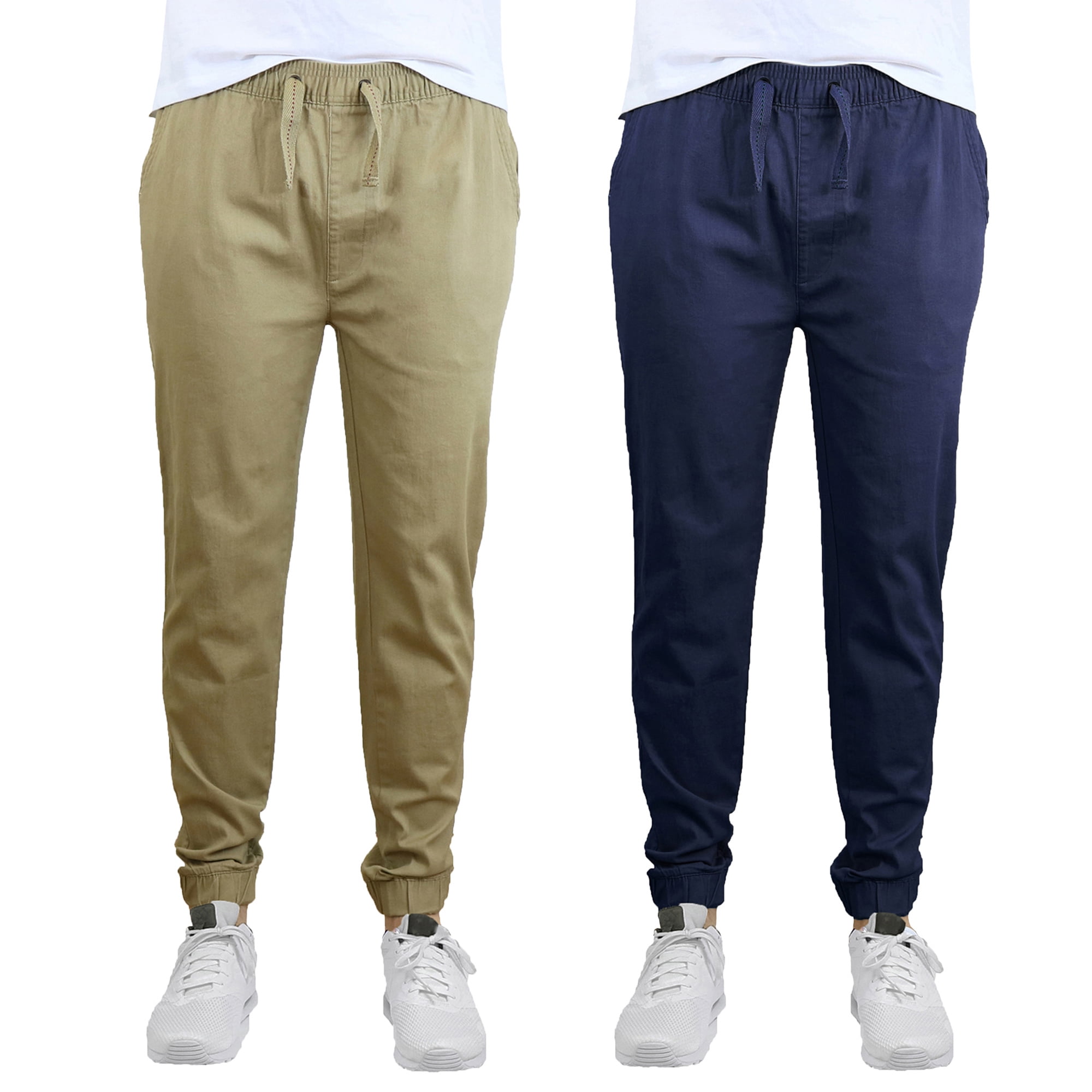 grey twill joggers