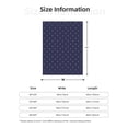 thumbnail image 5 of Rateoe Anchors Heart Blue Pattern Flannel Throw Blanket, Ultra-soft Blanket for Bed, Couch, Car, Hypoallergenic Anti-pilling blanket-80"x60"(Vertical), 5 of 6