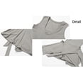 thumbnail image 6 of Womens Solid Knot Wrap Sports Tank Romper, Women's Sleeveless Workout Athletic Rompers, Ruched Tie Waist Tank Dress Apricot, 6 of 7