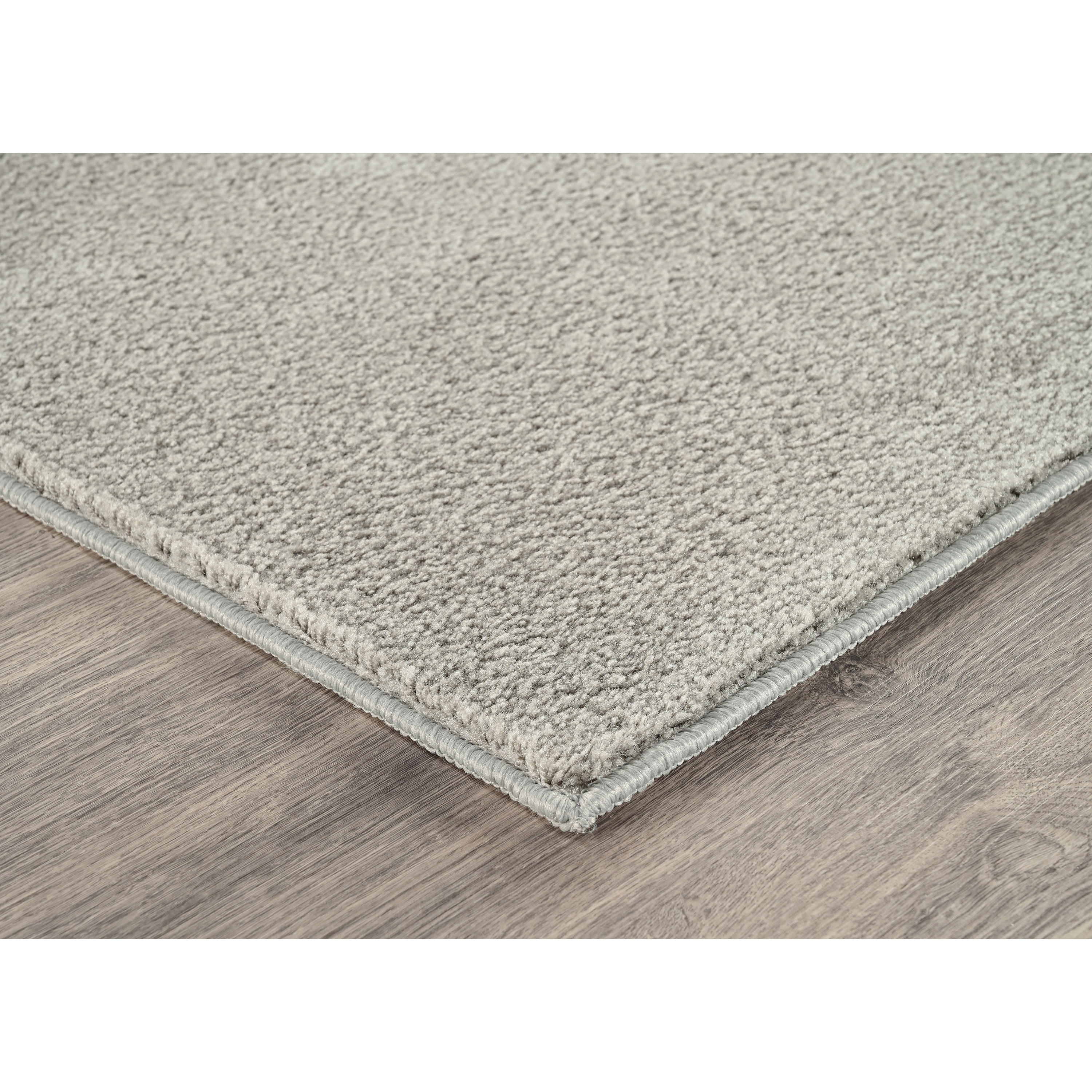 Garland Rug Clayton Plush Gray Basic Utility Indoor Area Rug, 3' x 5'