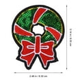 thumbnail image 4 of GOOHOCHY 10 piezas de lentejuelas de Papá Noel para árbol de Navidad, parches bordados para planchar, 4 of 8