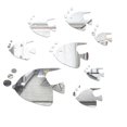 thumbnail image 2 of Wall Stickers Sea Animals Fishes Theme Waterproof Acrylic Mirror Wall Decor Stickers Removable Dog Diy Sticky Mural Stickers Decals For Living Room Kid Baby Bedroom Bathroom,Silver Home Wall Sticker, 2 of 4