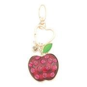 Betsey Johnson Crystal Apple Key Fob Charm