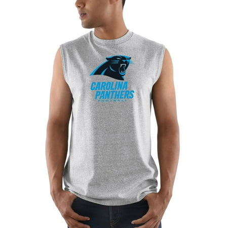 Carolina Tank - Carolina Panthers Majestic Critical Victory Tank Top - Heathered Gray