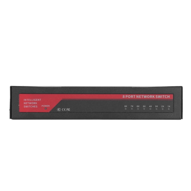 8 Gigabit Ports Metal Case Compact Fanless PoE Switch, Stable Data Transmission With Great Capacity for Home Office Use