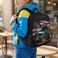 thumbnail image 2 of KUIFORTI American Flag Tractor School Backpack for Kids Teens Breathable with Laptop Compartment Comfortable for Daily Use Holiday Gifts Travel Friendly, 2 of 7
