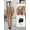 Camel, variant on Men's 4-Piece Suit Set with Jacket, Vest, Pants & Black Tie – V-Neck Design, Tailored Fit, Wedding, Party & Business Wear