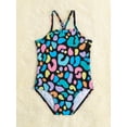 thumbnail image 4 of Baby Girl Allover Print Criss Cross Back One Piece Swimsuit, 4 of 4