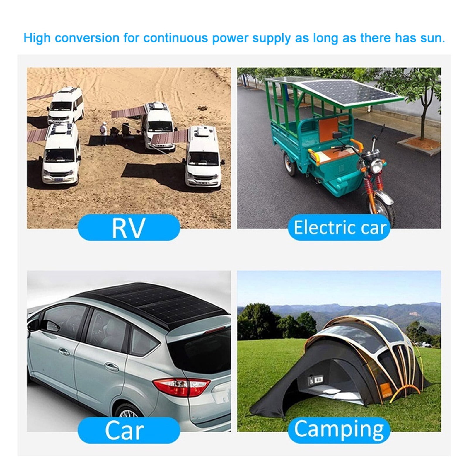 NFTIGB 30W Monocrystalline Solar Panel Kit with MPPT Waterproof 12V 24V Controller and OBD Regulator for RV Boat Camping, 16.1 x 7.7 inches / 41 x 19.5 cm