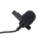 Riousery Double Lavalier Microphone Wired Clip-On Lapel Mic Professional Recording Interview System for Two People with 3.5mm Jack (Length 6.69 inches / 17 cm)