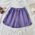 thumbnail image 2 of zbxnLI Plus Size Women's Pajama Shorts Summer Loose Casual Shorts Solid Color Sleep Lounge Shorts, 2 of 7