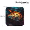 thumbnail image 2 of Vsdgher Underwater Treasure Chest Leather Coasters for Drinks, Durable Drink Coasters 4 Set for Tabletop Protection, Luxurious Home Décor and Housewarming Gift ( {designName})Square, 2 of 6