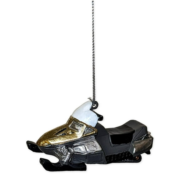 snowmobile christmas tree ornament, 3.5" long, by midwest cbk