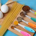 thumbnail image 2 of 10-piece 18/8 Measuring Cups and Spoons Set, Ejoyous Stainless Steel Kitchen Tool with Colorful Silicone Handle Grip for Baking Accessories (Multicolor) Cocina Octpeak NO, 2 of 8