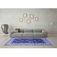 thumbnail image 3 of Ahgly Company Machine Washable Indoor Rectangle Oriental Blue Traditional Area Rugs, 8' x 10', 3 of 4