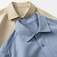 thumbnail image 4 of Generic Men's Regular Fit Dress Shirt Wrinkle-Free Long Sleeve Casual Business Button Up Crew Neck Shirts with Pocket, 4 of 4