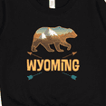 thumbnail image 3 of Inktastic Wyoming Vacation Bear Silhouette Toddler Sweatshirt, 3 of 4