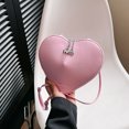thumbnail image 3 of Bolso Hombro para Mujer Informal Hobo Elegante en Forma Corazón PU Color Sólido, 3 of 8