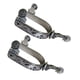 thumbnail image 2 of 2 piezas de espuelas para caballos perfecl Acero inoxidable Espuelas de vaquero occidental, 2 of 8