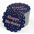 thumbnail image 4 of Inkdotpot Pack Of 50 Happy Birthday Favor Paper Tags Craft Real Rose Gold Foil Hang Tags, 4 of 7