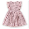 thumbnail image 4 of Vestido de niña Vestido de encaje con mangas voladoras Vestido de princesa para niña Falda de niña Vestido plisado para niña Verano, 4 of 5