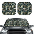 thumbnail image 2 of Sikiie Watercolor Floral Print Foldable Car Windshield Sun Visor, Car Window Sunshade Suitable for Sedan, SUV and Truck Car Accessories-Large, 2 of 6