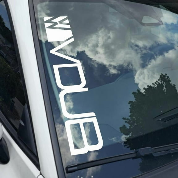 VW DUB Wagen Vinyl Decal Sticker Bumper Window UV & Water Resistance Banner 21" perfect fit for windshield Low life