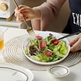 thumbnail image 5 of Clearance! Upgraded Pasta Bowl, Salad Bowls, Bowls, Serving Bowls, Soup, Ceramic, Large Capacity, Microwave & Dishwasher Safe 8", 5 of 7