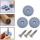 thumbnail image 3 of Deslizadores redondos de teflón para muebles, con tornillos, 20 piezas. Deslizadores de teflón para sillas y muebles, con fijación mediante clavos, 22 mm., 3 of 5