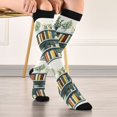 thumbnail image 5 of FORMRS Womens Knee High Socks Casual Long Thick Travel Daily Wear, 2 Pairs, White Shelf, 5 of 6