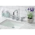 thumbnail image 2 of Kingston Brass KS1451TKL Hallerbos Two-Handle 3-Hole Deck Mount Widespread Bathroom Faucet with Push Pop-Up Drain in Polished Chrome, 2 of 7