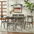 thumbnail image 5 of TMS Newington Mid- Century 7 Piece Dining Room Set, Mocha, 5 of 6