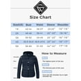 thumbnail image 5 of Wantdo Women's Plus Size Coat Warm Winter Parka Waterproof Jacket with Hood Navy 3X, 5 of 7